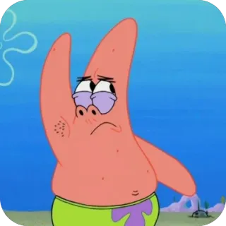 🫥 Patrick Star SpongeBob SquarePants telegram sticker