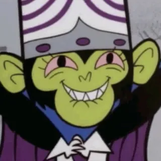 🤗 Mojo Jojo Powerpuff Girls cartoon, villain, monkey, Mojo Jojo, Powerpuff Girls, animated, character telegram sticker