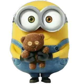 😊 Minion Despicable Me minion, teddy bear, cartoon, movie telegram sticker
