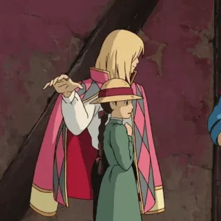 🐇 Howl Howl's Moving Castle Anime, El castillo ambulante, Personajes, Studio Ghibli, Fantasía telegram sticker