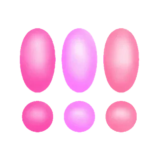 🤗 pink, shapes, gradient, oval, sphere whatsapp sticker