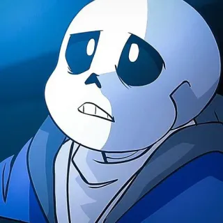 ☠️ Sans Undertale undertale, skeleton, video game, character telegram sticker
