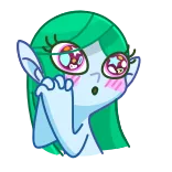 🤩 Desenho animado, Elfo, Fofo, Anime, Kawaii, Surpreso, Ruborizar telegram sticker