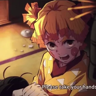 ⚡ Please take your hands whatsapp sticker