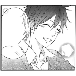 😁 animé, manga, souriant, personnage, dessin, portrait telegram sticker