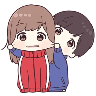 💙 anime, cartoon, friendship, cute whatsapp sticker