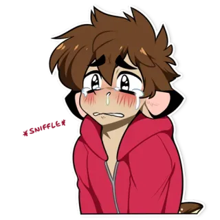 😭 Anime, Triste, Chorando, Desenho animado, Emocional, Ilustração, Personagem, Sticker telegram sticker