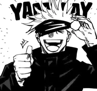 👍 Satoru Gojo Jujutsu Kaisen YARE YARE Аниме, Годжо, JJK, Jujutsu Kaisen, Ярэ Ярэ, Сатору Годжо telegram sticker