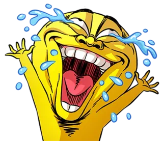 😂 cười, khóc, biểu tượng cảm xúc, vàng, hài hước, meme telegram sticker