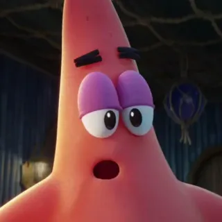 🐙 Patrick Star Patrick Star, Spongebob, cartoon character, animated, pink starfish, funny, expression telegram sticker