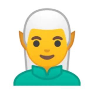 🙎 emoji, elf, fantasy, character telegram sticker