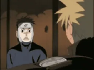 😯 anime, zmartwiony, ninja, Naruto telegram sticker