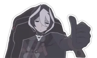 👍 Bondrewd Made in Abyss Anime, Karakter, Jempol ke atas, Positif, Made in Abyss, Bondrewd telegram sticker