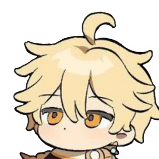 ✨ Aether Genshin Impact Anime, Videospiel, Äther, Genshin Impact, blond telegram sticker