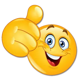 👍 Emoji, Pulgar arriba, Aprobación, Me gusta, Positivo, Acuerdo, Gesto whatsapp sticker