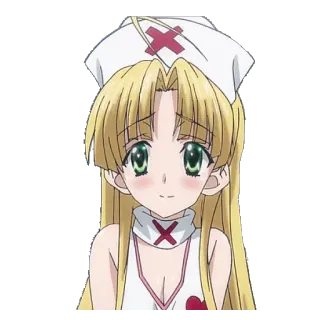 👩‍⚕️ anime, nurse, cartoon, girl, character telegram sticker