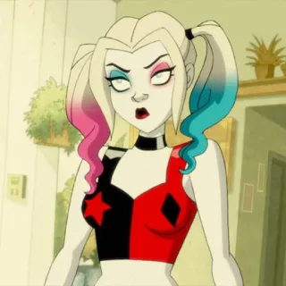 🎪 Harley Quinn 할리 퀸, DC 코믹스, 만화 캐릭터, 여성 캐릭터, 만화책 telegram sticker