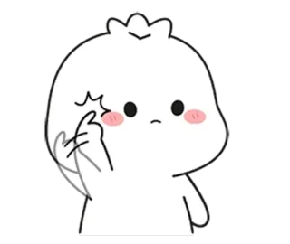 🌟 Мультфильм, Персонаж, Оскорбительный жест, Средний палец telegram sticker