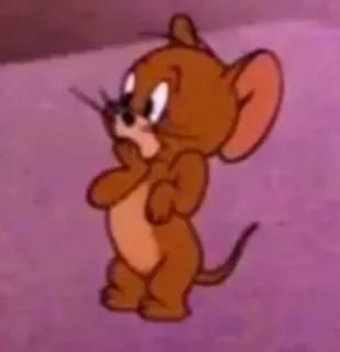 🍈 Jerry Tom and Jerry Cartoon, Muis, Animatie, Grappig, Personage whatsapp sticker
