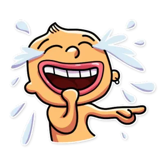 😂 laughing, crying, emotions, cartoon, funny, humor, tears, happy telegram sticker