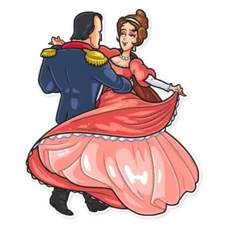 🕺 dança, casal, militar, formal, salão de baile, uniforme, histórico telegram sticker