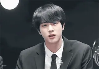😘 Jin Jin, BTS, K-pop, ca sĩ, người nổi tiếng, nam, người, chân dung telegram sticker