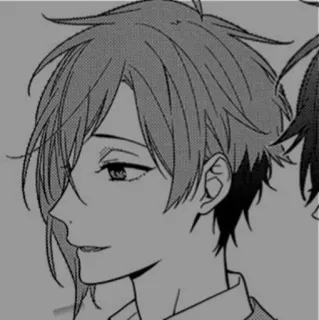 🩹 Anime-Stil, Manga, Cartoon, Porträt, Kunst, Zeichnung, Junger Mann telegram sticker