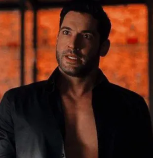 😡 Lucifer Morningstar Lucifer Lucifer, TV series, Tom Ellis, Demon, Angel telegram sticker