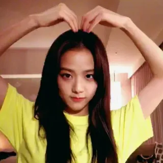 🛎 Jisoo kpop, айдол, blackpink, азиатский, сердце, певец whatsapp sticker