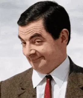 🤨 Mr. Bean Mr. Bean, Rowan Atkinson, comedy, television, british, funny whatsapp sticker
