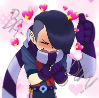 💕 Edgar Brawl Stars edgar, brawl stars, hearts, blush, scarf telegram sticker