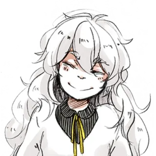😊 Style anime, Dessin animé, Femme, Personnage, Dessin, Art telegram sticker