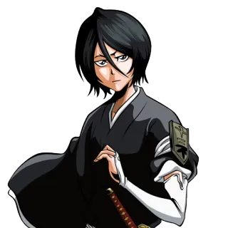 👧 Rukia Kuchiki Bleach Anime, Mangá, Personagem, Ficção, Espada telegram sticker