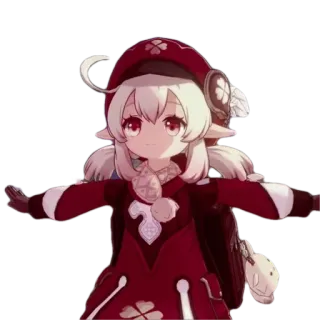 ✈️ Klee Genshin Impact Anime, Game, Klee, Genshin Impact, Karakter telegram sticker