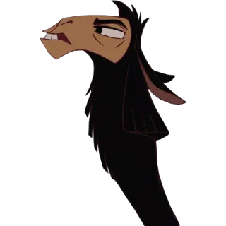 😡 Kuzco The Emperor's New Groove lhama, desenho animado, Disney, animado, personagem telegram sticker