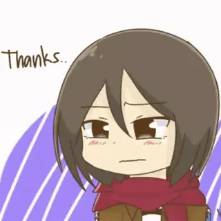 😢 Thanks.. gracias, anime, lindo, dibujos animados telegram sticker