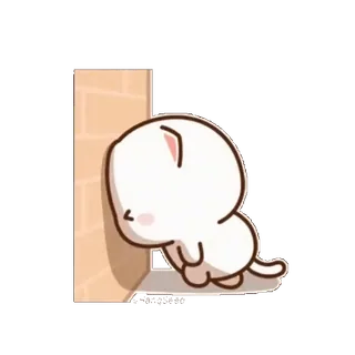 😞 猫, 伤心, 哭泣, 可爱, 动物 whatsapp sticker