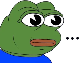 🐸 Pepe the Frog Pepe, rana, meme, meme de internet, triste telegram sticker