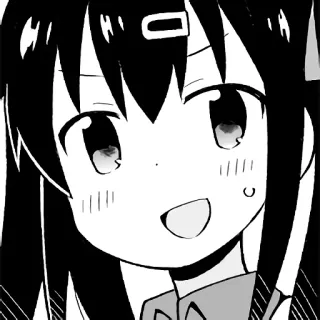 😋 anime, manga, girl, cute, cartoon whatsapp sticker