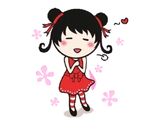 🌸 Anime, Kawaii, Lindo, Chica, Dibujo animado telegram sticker