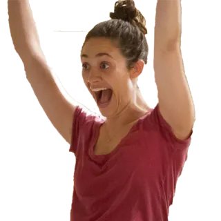 🤗 woman, celebration, excited, happy, joyful whatsapp sticker