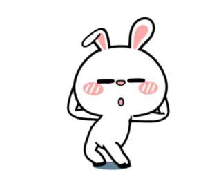 💁 conejo, lindo, pegatina, animal whatsapp sticker
