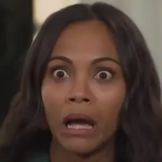 😳 shock, miedo, cara, expresión, reacción, mujer telegram sticker