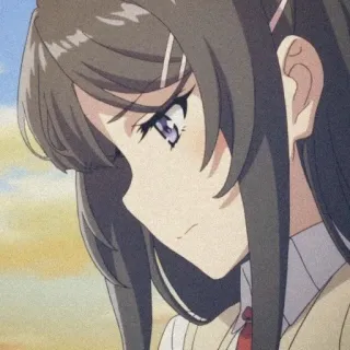 🐰 Mai Sakurajima Rascal Does Not Dream of Bunny Girl Senpai Anime, Fille, Sakurajima, Mai, Bunny Girl, Mignon, Adolescente telegram sticker