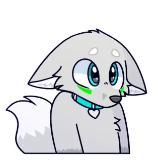 🥺 fictional wolf character telegram sticker