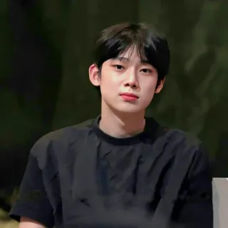 ☕️ portrait, man, person, black hair, casual, young adult telegram sticker