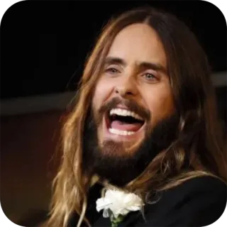 🫥 Jared Leto Jared Leto, diễn viên, ca sĩ, người nổi tiếng, người telegram sticker