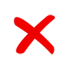 ❌