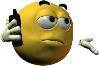 📞 Emoji, Żółty, Dzwonienie, Telefon, Wyrażenie telegram sticker