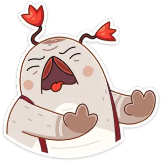 😝 cartoon, monster, funny, cute, character, illustration telegram sticker